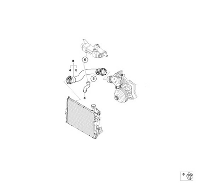 BMW Genuine Cooling System Water Hose/Pipe