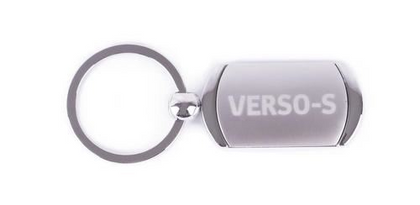 Genuine OEM Toyota Silver Metal Engraved Verso-S Keyring Key Ring