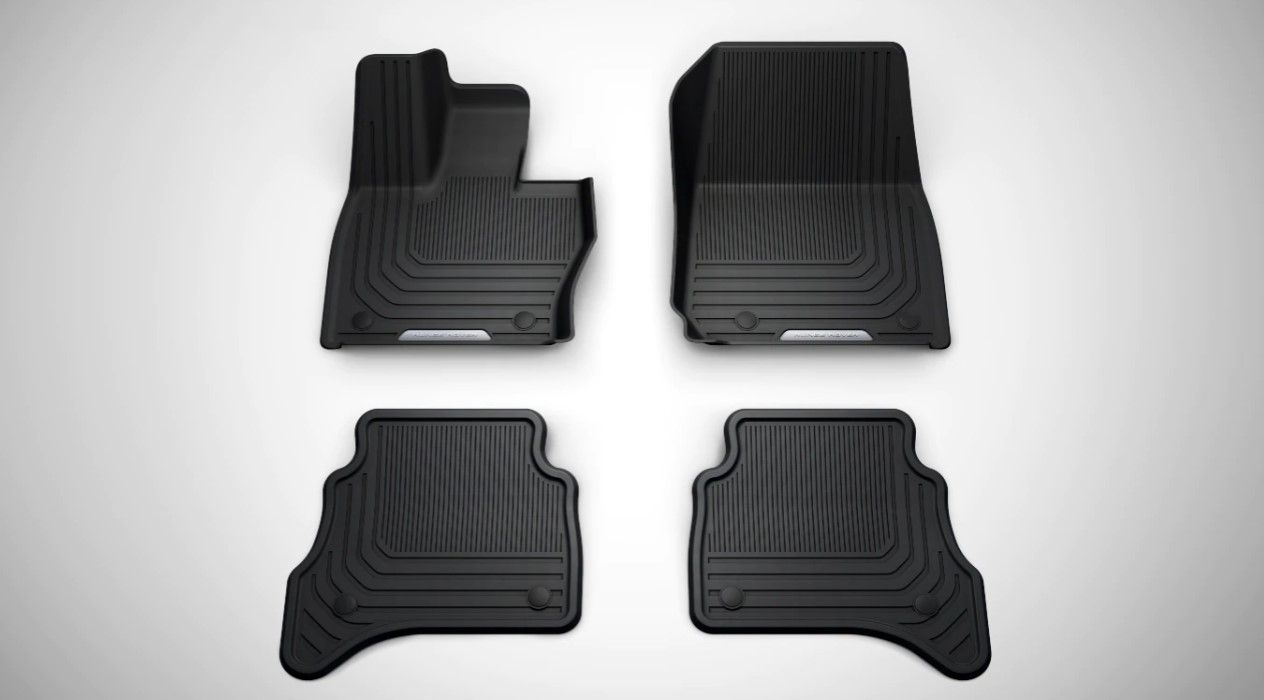Lengenfelder Black Rubber Floor Mats – Custom Fit For Land Rover Discovery 5 – Made In Germany