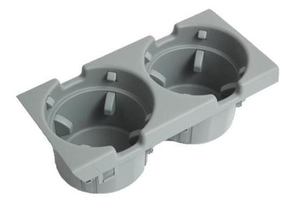 BMW Genuine Front Center Console Cup/Drink Holder Grey
