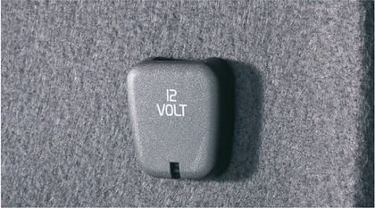 Volvo electrical socket in the luggage compartment