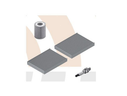 BMW Genuine Oil Filter+Pollen Microfilter+Spark Plug Service Kit
