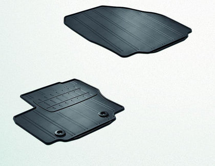 Ford Rubber Floor Mats front, black