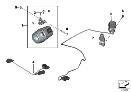 BMW Genuine LED Additional Headlight Wiring Harness Nano 61128395601
