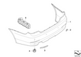 BMW Genuine Rear Flap Towing Tow Eye Cap Trim Cover Primed