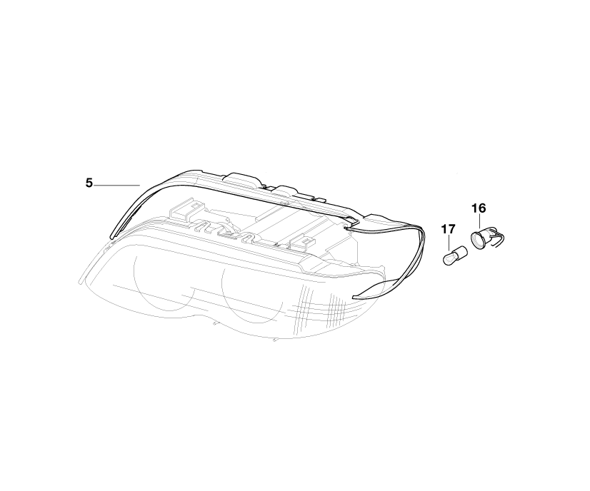 BMW Genuine Turn Indicator Bulb Socket/Holder+Cable