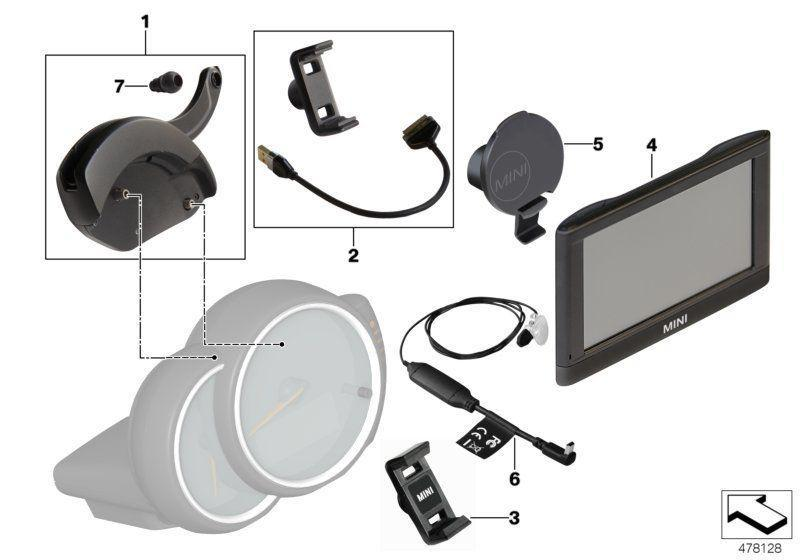 MINI Genuine Universal Bracket Mount For Click & Drive