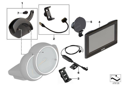 MINI Genuine Universal Bracket Mount For Click & Drive