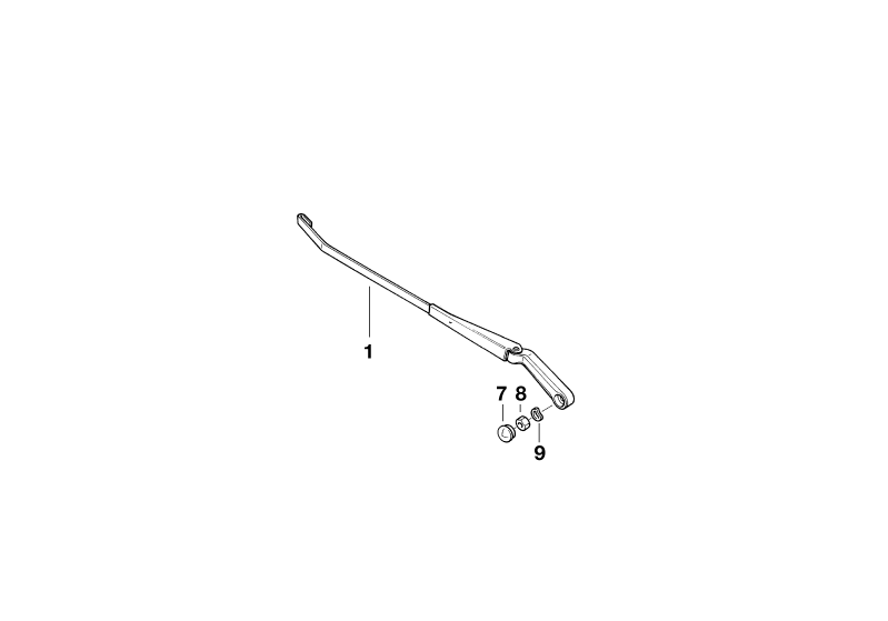 BMW Genuine Windscreen Wiper Arm Left