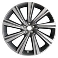 Jaguar Alloy Wheel 22" Turbine, 9 spoke, with Grey Diamond Turned finish