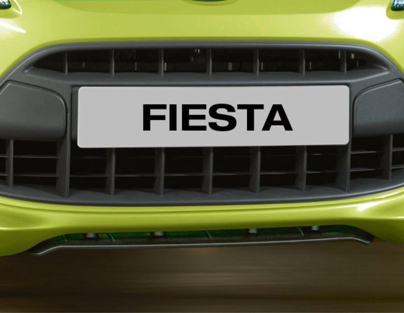 Ford Fiesta Front Grille lower grille insert in black 09/2008  10/2012