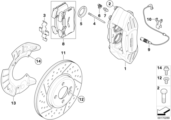 MINI Genuine Front Brake Pads Replacement Repair Kit