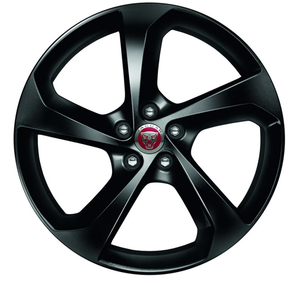 Jaguar Alloy Wheel 19" Fan, 5 spoke, with Silver finish