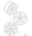Jaguar Alloy Wheel 19" Toba, Front