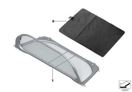 BMW Genuine Wind Deflector Shield Guard