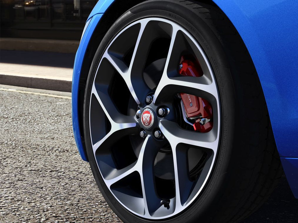 Jaguar Alloy Wheel 20" Style 1014, 10 spoke, Satin Grey Diamond Turned finish, Rear