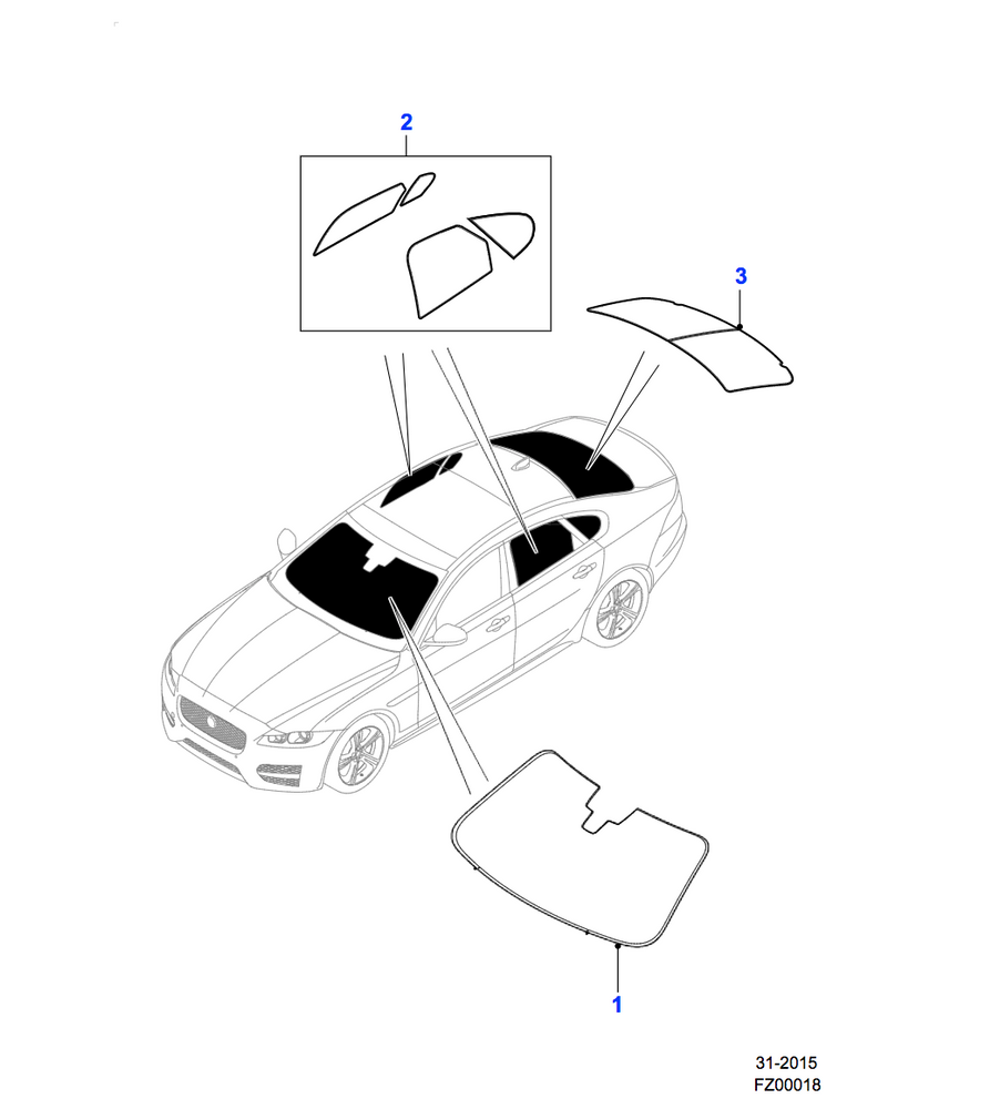 Jaguar Sunshades Side Windows