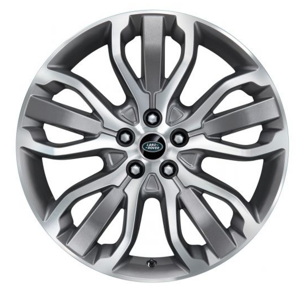 Land Rover Alloy Wheel - 21" Style 5007, 5 split - spoke, Diamond Turned finish