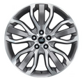 Land Rover Alloy Wheel - 21" Style 5007, 5 split - spoke, Diamond Turned finish
