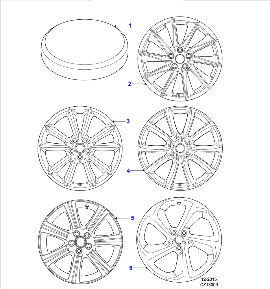 Jaguar Alloy Wheel 20" Style 5062, Forged, 5 spoke, Carbon Fibre Silver Weave, Front