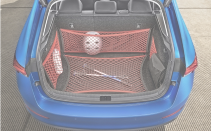 SKODA Netting system - black and red SCALA