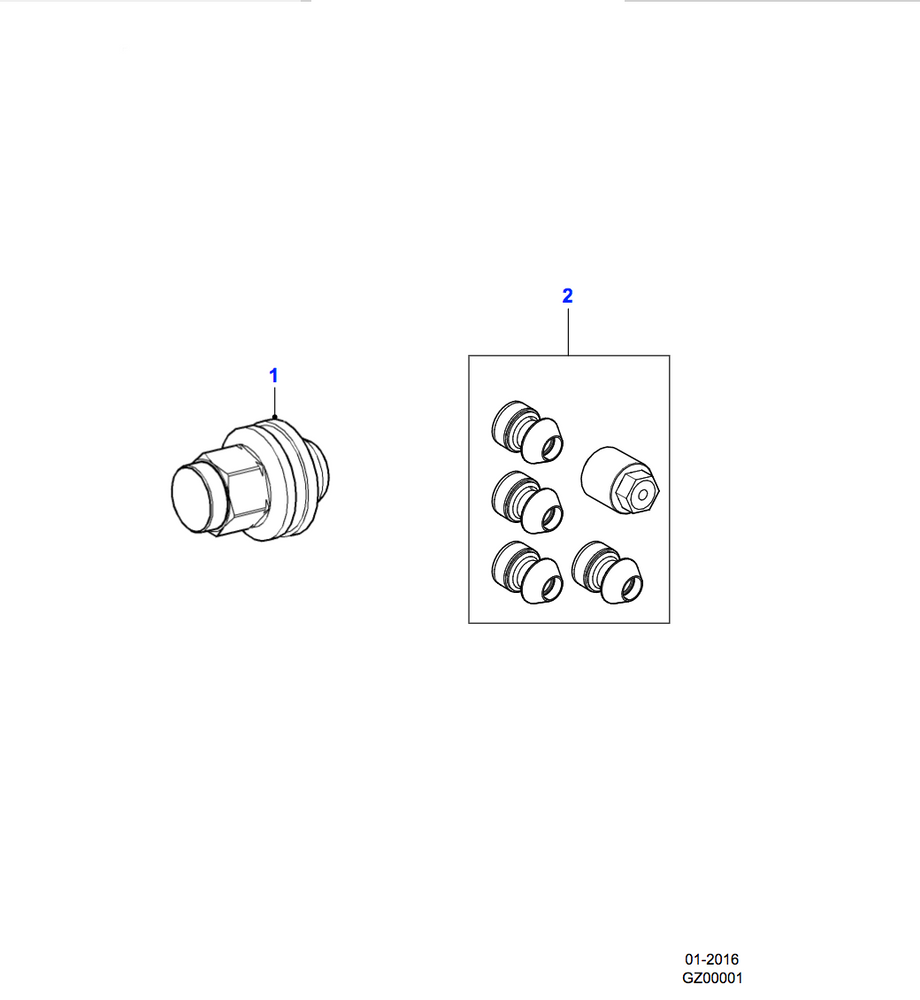 Jaguar Locking Wheel Nuts Chrome