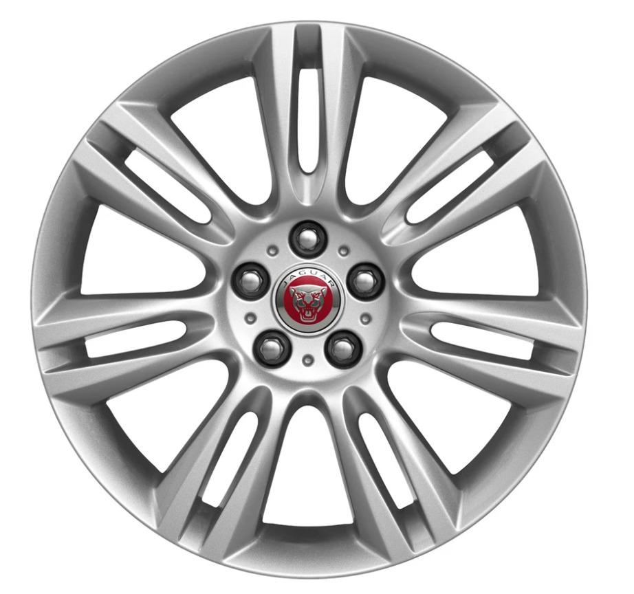 Jaguar Alloy Wheel 18" Style 7009, 7 split spoke, Silver