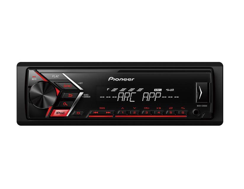 Ford Pioneer* Audio System MVH-180UI. 1-DIN bezel, Antenna adapter, ISO adapter additionally required for installation. .