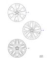 Jaguar Alloy Wheel 20" Style 6007, 6 spoke, Dark Grey Diamond Turned finish
