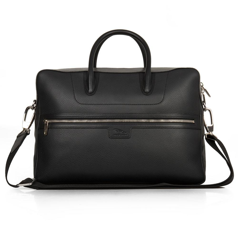 Jaguar Leather Brief Case Black Jaguar Lifestyle Merchandise Park s Store