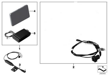 BMW Genuine GPS Sat Nav Navigation Portable Installation Kit
