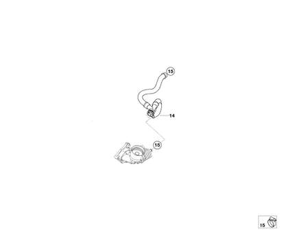 BMW Genuine Cooling System Water Hose/Pipe