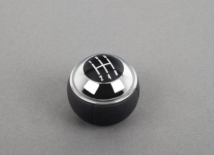 MINI Genuine Gear Shift Stick Knob Leather+Chrome 5-Speed