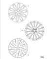 Jaguar Alloy Wheel 17" Style 1016, 15 spoke, Silver