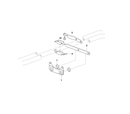 BMW Genuine Exhaust System Suspension Support Bracket Part