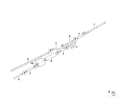 BMW Genuine Fuel Tank Return Line Front
