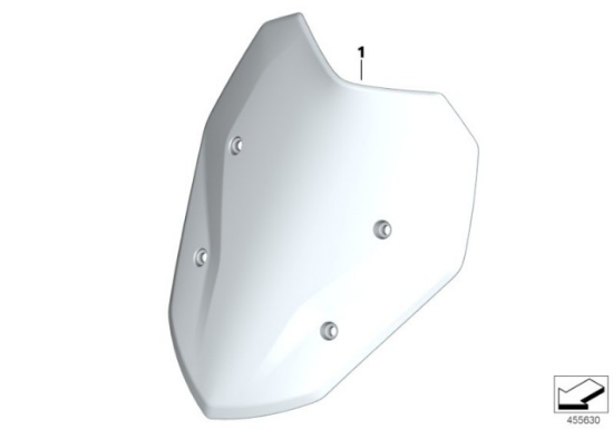 Genuine BMW Motorrad Tinted Windshield Wind Screen Deflector S1000XR K49