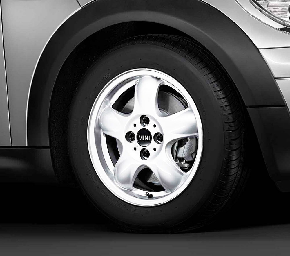 MINI Genuine 15" Inch Light Alloy Wheel 5-Star Spooler R100 White