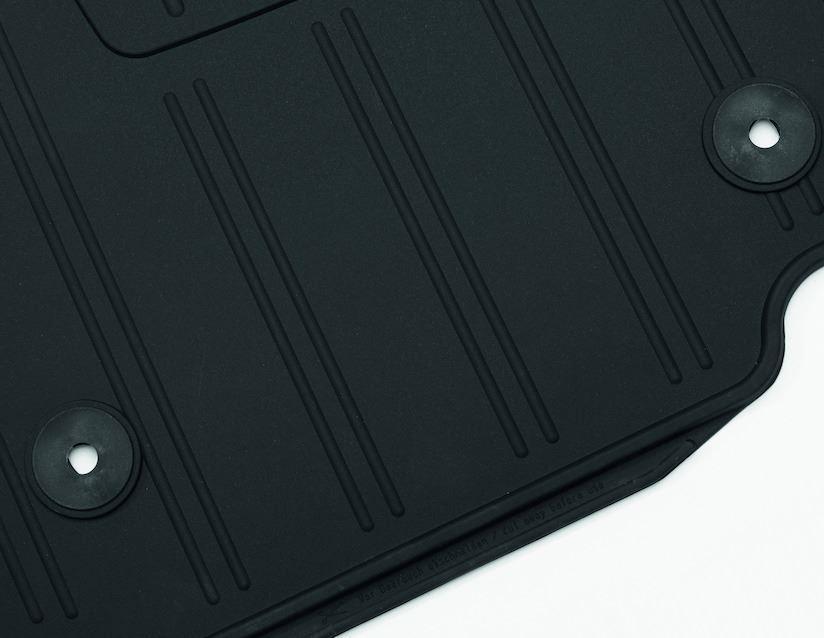 Ford Rubber Floor Mats front, black