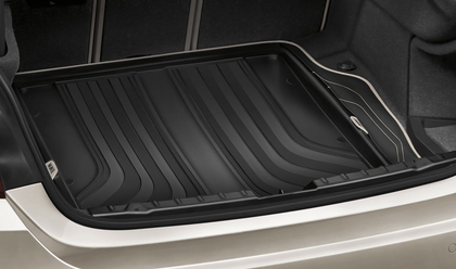 BMW Genuine Fitted Luggage Compartment Mat Modern Black / Beige