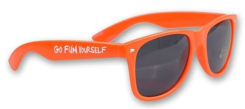 Genuine OEM Toyota Orange AYGO 'Go Fun Yourself' Sunglasses
