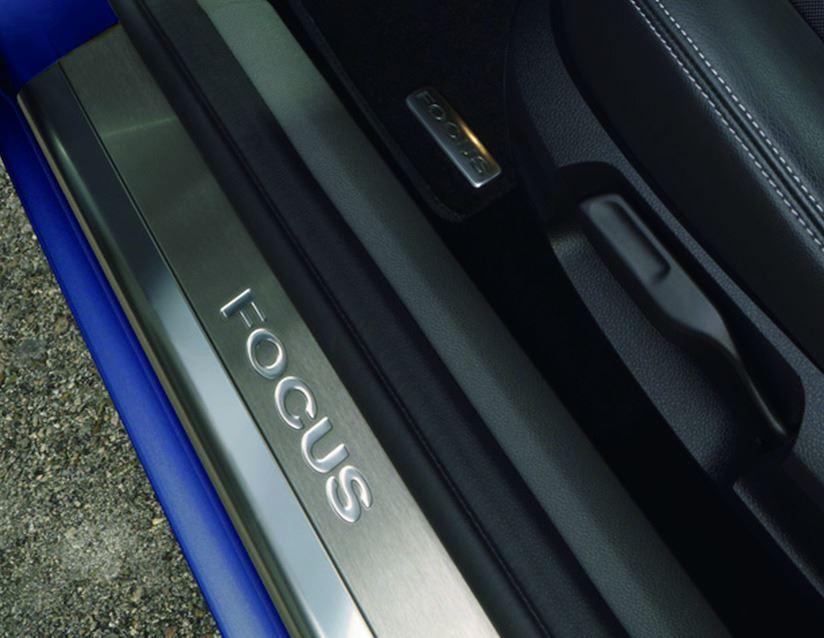 Ford Scuff Plates front, with recessed Focus logo