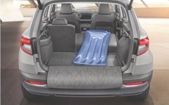 SKODA Fold-out boot mat with a bumper cover for KAROQ