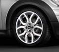 MINI Genuine 17" Inch Light Alloy Wheel Flame-Spoke R97 Silver