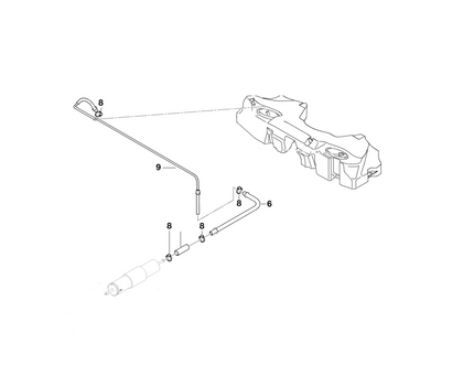 BMW Genuine Fuel Pipe/Hose Feed Line Rear