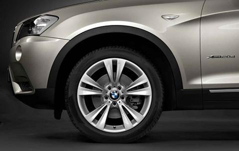 1x BMW Genuine Alloy Wheel 19" M Double-Spoke 369 Rear Rim