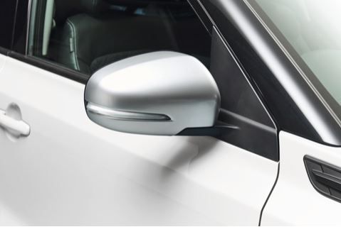 Door Mirror Cover RH - Brushed Aluminium Look (with Turn Signal)