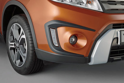 Suzuki Front bumper moulding set, black