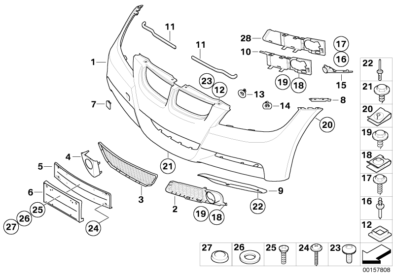 BMW Genuine Flap Towing Eye Tow Hook Cover Primed