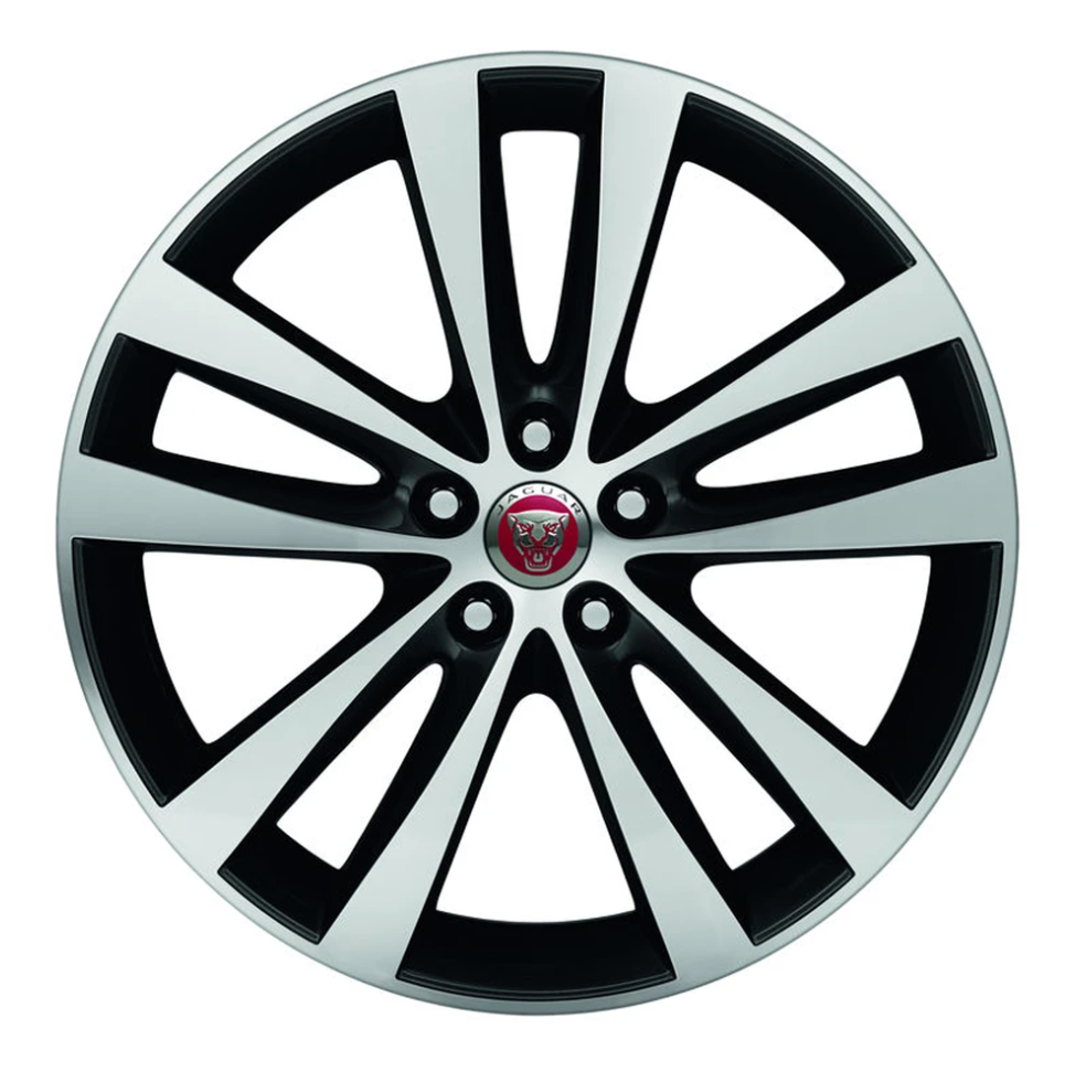 Jaguar Alloy Wheel 20" Venom, 5 twin spoke, with Grey Diamond Turned finish